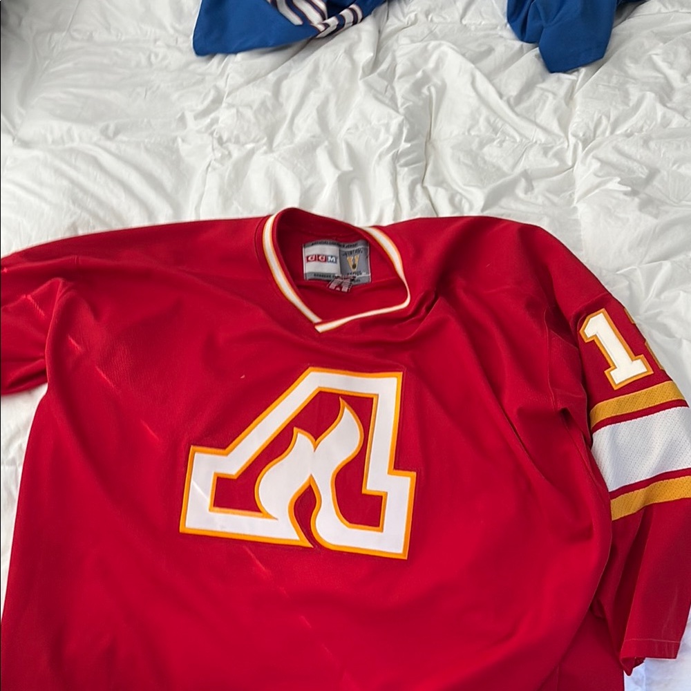 CCM Red and Yellow Hockey Jersey